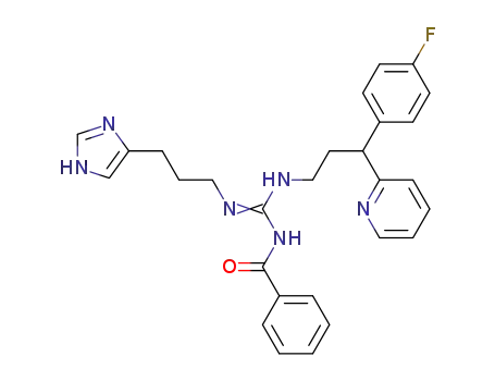 Benzamide,
N-[[[3-(4-fluorophenyl)-3-(2-pyridinyl)propyl]amino][[3-(1H-imidazol-4-yl)
propyl]amino]methylene]-