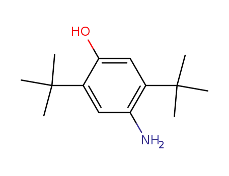 Molecular Structure of 22385-90-6 (2-Amino-5-hydroxy-1,4-di-tert-butyl-benzol)