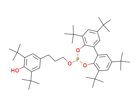 2,4,8,10-tetra-t-butyl-6-[3-(3,5-di-t-butyl-4-hydroxyphenyl)propoxyl]dibenzo[d,f][1,3,2]dioxaphosphepine
