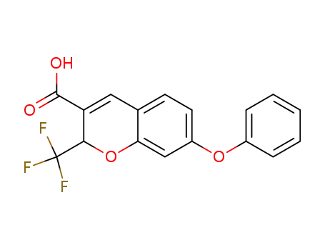 7-phenoxy-2-(trifluoromethyl)-2H-1-benzopyran-3-carboxylic acid