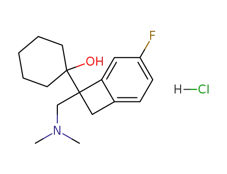 1-(N,N-Dimethylaminomethyl)-1-(1-hydroxycyclohex-1-yl)-5-fluorobenzocyclobutane hydrochloride