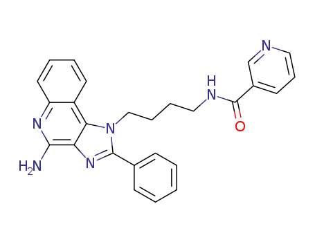 Molecular Structure of 313348-04-8 (3-Pyridinecarboxamide,
N-[4-(4-amino-2-phenyl-1H-imidazo[4,5-c]quinolin-1-yl)butyl]-)