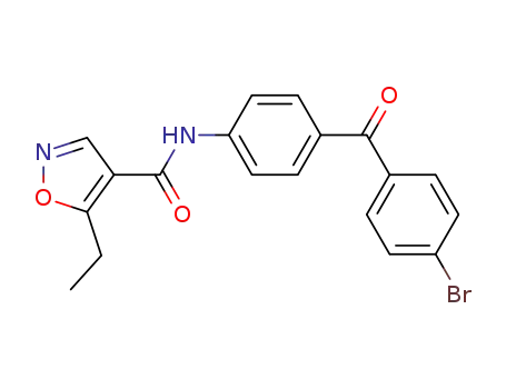 4-Isoxazolecarboxamide, N-[4-(4-bromobenzoyl)phenyl]-5-ethyl-