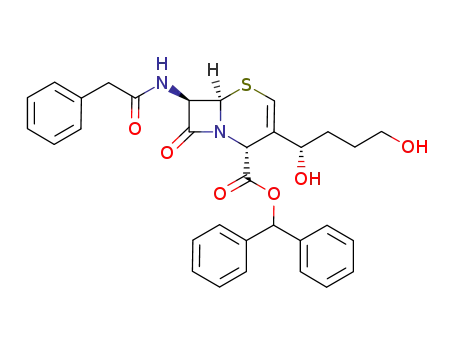 5-Thia-1-azabicyclo[4.2.0]oct-3-ene-2-carboxylic acid,
3-[(1S)-1,4-dihydroxybutyl]-8-oxo-7-[(phenylacetyl)amino]-,
diphenylmethyl ester, (2R,6R,7R)-