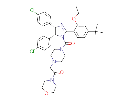 Ethanone, 2-[4-[[(4S,5R)-4,5-bis(4-chlorophenyl)-2-[4-(1,1-dimethylethyl)-2-ethoxyphenyl]-4,5-dihydro-1H-imidazol-1-yl]carbonyl]-1-piperazinyl]-1-(4-morpholinyl)-