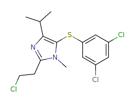1H-Imidazole,
2-(2-chloroethyl)-5-[(3,5-dichlorophenyl)thio]-1-methyl-4-(1-methylethyl)-