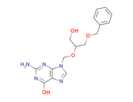 6H-Purin-6-one, 2-amino-1,9-dihydro-9-[[1-(hydroxymethyl)-2-(phenylmethoxy)ethoxy]methyl]-