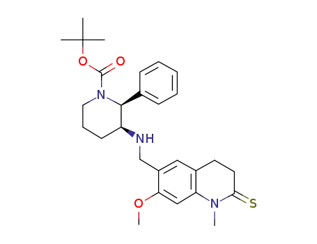 (2S,3S)-1-tert-butoxycarbonyl-3-[(7-methoxy-1-methyl-2-thioxo-1,2,3,4-tetrahydroquinolin-6-yl)methyl]amino-2-phenylpiperidine