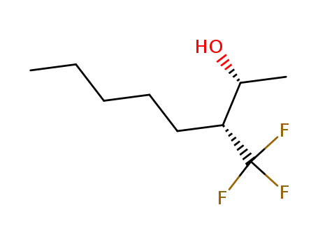 Molecular Structure of 61165-71-7 (2-Octanol, 3-(trifluoromethyl)-)