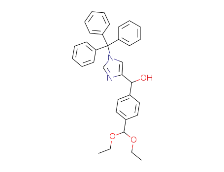 (4-Diethoxymethyl-phenyl)-(1-trityl-1H-imidazol-4-yl)-methanol