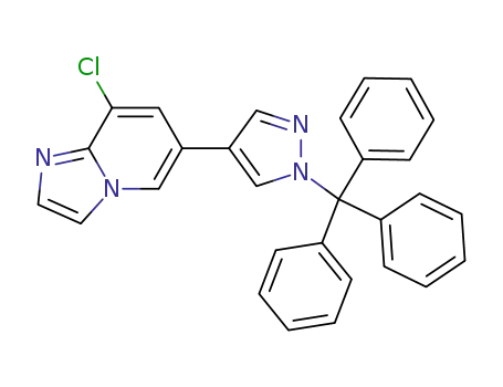 8-Chloro-6-(1-trityl-1H-4-pyrazolyl]imidazo[1,2-a]pyridine