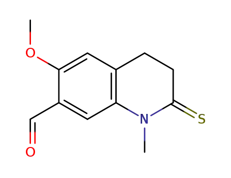 7-Quinolinecarboxaldehyde,  1,2,3,4-tetrahydro-6-methoxy-1-methyl-2-thioxo-