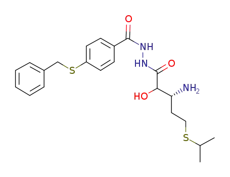 N'-((2RS,3R)-3-amino-2-hydroxy-5-(isopropylsulfanyl)pentanoyl)-4-(benzylsulfanyl)benzohydrazide