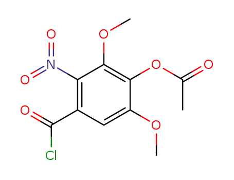2-Nitro-3,5-dimethoxy-4-acetoxy-benzoylchlorid