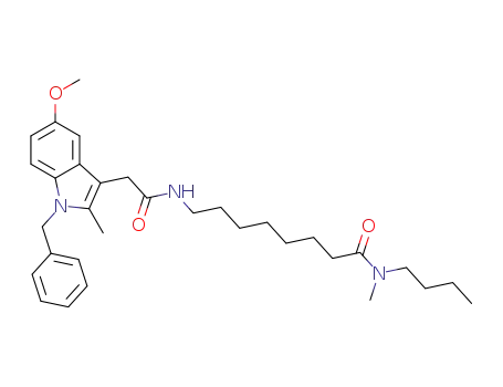 8-[[5-Methoxy-1-benzyl-2-methyl-1H-indol-3-yl]-acetylamino]-octanoic acid methyl-butyl-amide