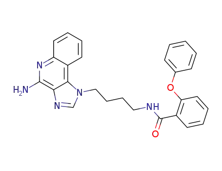 Molecular Structure of 313347-52-3 (Benzamide,
N-[4-(4-amino-1H-imidazo[4,5-c]quinolin-1-yl)butyl]-2-phenoxy-)