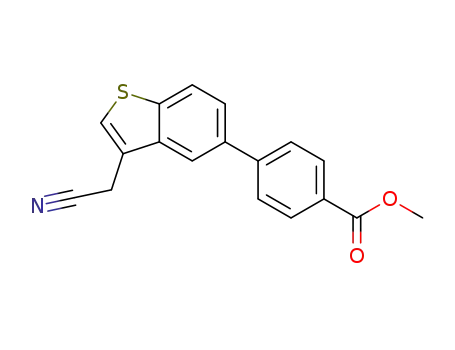 methyl 4-(3-(cyanomethyl)-1-benzothien-5-yl)benzoate