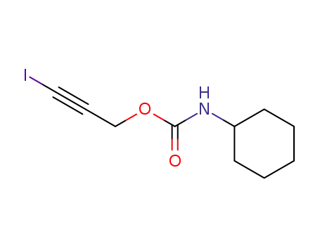 Molecular Structure of 55406-54-7 (Carbamic acid, cyclohexyl-, 3-iodo-2-propynyl ester)