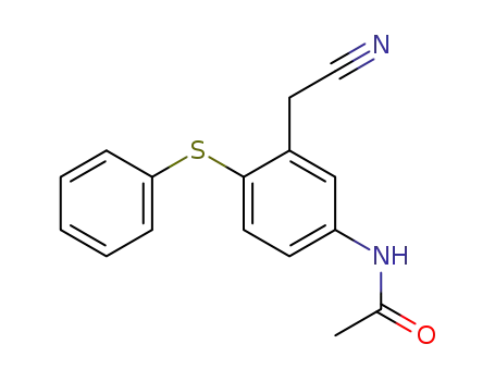 Acetamide, N-[3-(cyanomethyl)-4-(phenylthio)phenyl]-