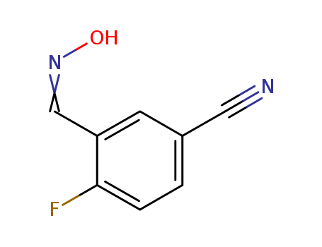 4-fluoro-3-(hydroxyimino-methyl)-benzonitrile