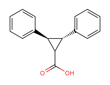 Molecular Structure of 123121-31-3 ((-)-trans-2.3-Diphenyl-cyclopropancarbonsaeure)