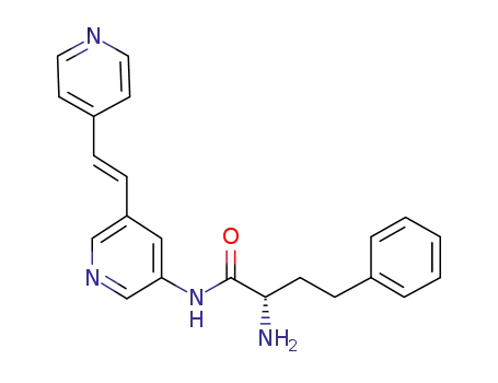 (2S)-2-amino-4-phenyl-N-{5-[(E)-2-pyridin-4-ylvinyl]pyridin-3-yl}butanamide
