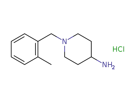 Molecular Structure of 164393-34-4 (1-(2-Methyl-benzyl)-piperidin-4-ylaMine hydrochloride)