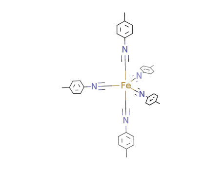 Molecular Structure of 137914-99-9 (Iron, pentakis(1-isocyano-4-methylbenzene)-)