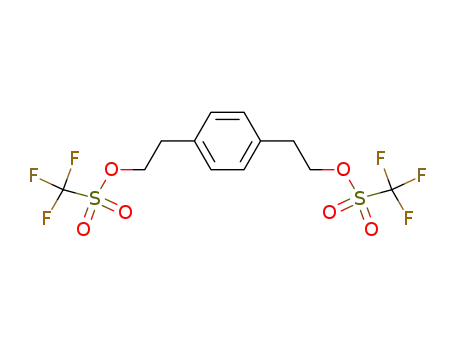 Molecular Structure of 157860-90-7 (1,4-Bis<2-(trifluormethylsulfonyloxy)ethyl>benzol)