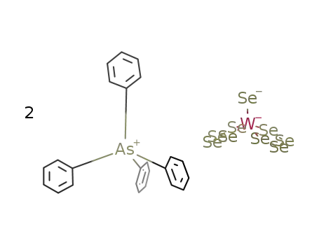 2As(C<sub>6</sub>H<sub>5</sub>)4<sup>(1+)</sup>*WSe(Se<sub>4</sub>)2<sup>(2-)</sup>=(As(C<sub>6</sub>H<sub>5</sub>)4)2(WSe(Se<sub>4</sub>)2)