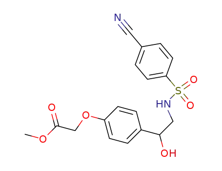 Acetic acid,
[4-[2-[[(4-cyanophenyl)sulfonyl]amino]-1-hydroxyethyl]phenoxy]-, methyl
ester