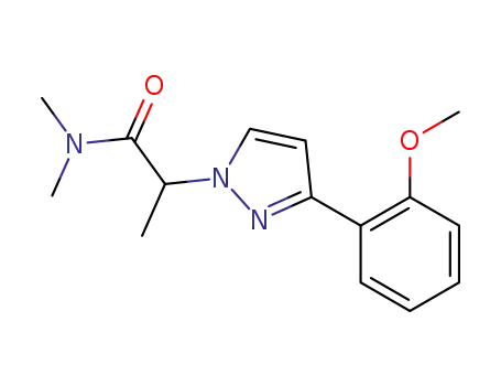 3-(o-methoxyphenyl)-N,N,α-trimethylpyrazole-1-acetamide