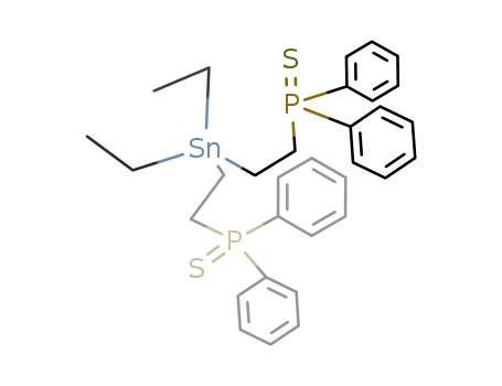 Molecular Structure of 88721-31-7 (Phosphine sulfide, [(diethylstannylene)di-2,1-ethanediyl]bis[diphenyl-)