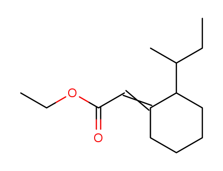 Molecular Structure of 85120-27-0 (ethyl 2-sec.butyl-cyclohexylideneacetate)