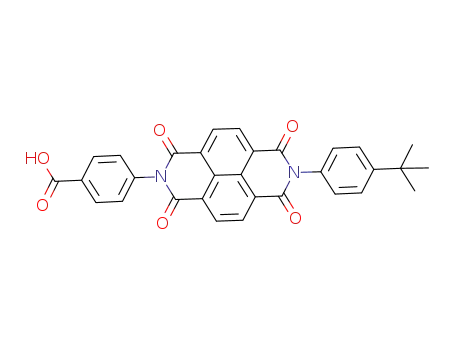 N-(p-t-butylphenyl)-N'-(p-benzoic acid)-naphthalene-1,8:4,5-tetracarboxydiimide