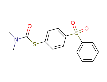 Molecular Structure of 62489-03-6 (Carbamothioic acid, dimethyl-, S-[4-(phenylsulfonyl)phenyl] ester)