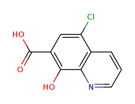 7-Quinolinecarboxylicacid,5-chloro-8-hydroxy-(9CI)