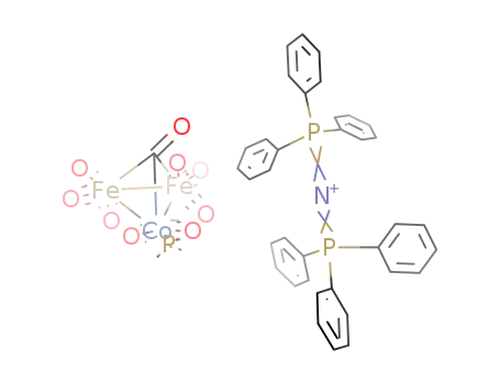 {bis(triphenylphosphine)nitrogen)}{Fe<sub>2</sub>Co(CO)8(PMe<sub>3</sub>)(CCO)}