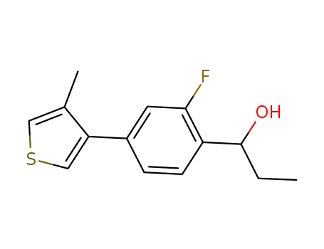 1-(2-fluoro-4-(4-methylthiophen-3-yl)phenyl)propan-1-ol