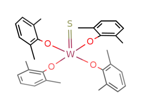 Molecular Structure of 111557-28-9 (Tungsten, tetrakis(2,6-dimethylphenolato)thioxo-)