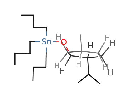 Molecular Structure of 114673-72-2 (tributyl-(-)-menthoxystannane)