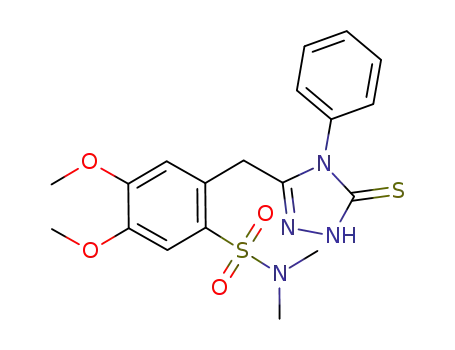 C<sub>19</sub>H<sub>22</sub>N<sub>4</sub>O<sub>4</sub>S<sub>2</sub>