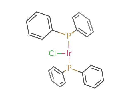 Molecular Structure of 31690-54-7 (Iridium, chlorobis(triphenylphosphine)-)