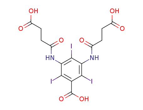 Benzoic acid, 3,5-bis[(3-carboxy-1-oxopropyl)amino]-2,4,6-triiodo-