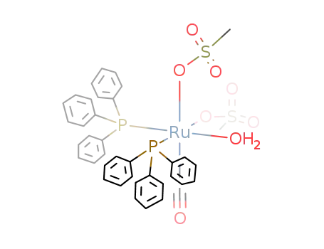 aqua(carbonyl)bis(methanesulphonato)bis(triphenylphosphine)ruthenium(II)