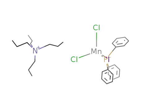 {(C<sub>3</sub>H<sub>7</sub>)4N}<sup>(1+)</sup>*{MnCl<sub>2</sub>I(C<sub>6</sub>H<sub>5</sub>)3P}<sup>(1-)</sup>=(C<sub>3</sub>H<sub>7</sub>)4NMn(C<sub>6</sub>H<sub>5</sub>)3PCl<sub>2</sub>I
