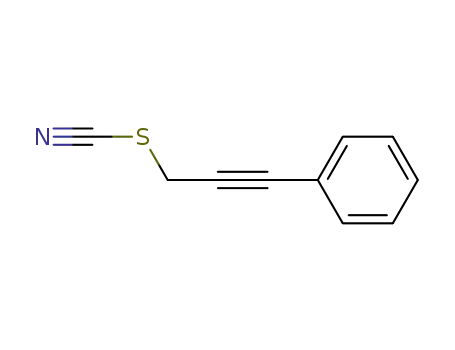 Molecular Structure of 113079-30-4 (Thiocyanic acid, 3-phenyl-2-propynyl ester)
