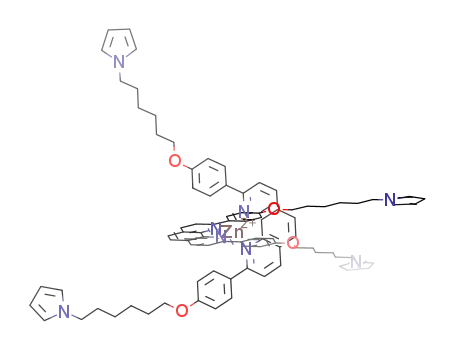 {Zn(2,9-bis{p-{{6-(pyrrol-1-yl)hexyl}oxy}phenyl}-1,10-phenanthroline)2}(ClO<sub>4</sub>)2