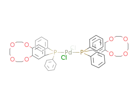 trans-PdCl<sub>2</sub>(12-diphenylphosphino-2,3,5,6,8,9-hexahydro-1,4,7,10-benzotetraoxacyclodecin)2
