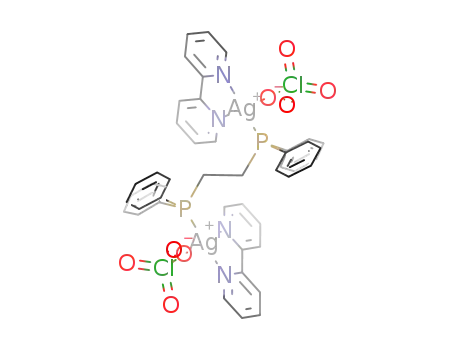 Molecular Structure of 936008-41-2 ([Ag<sub>2</sub>(2,2'-bipyridyl)2(dppe)(ClO<sub>4</sub>)2])